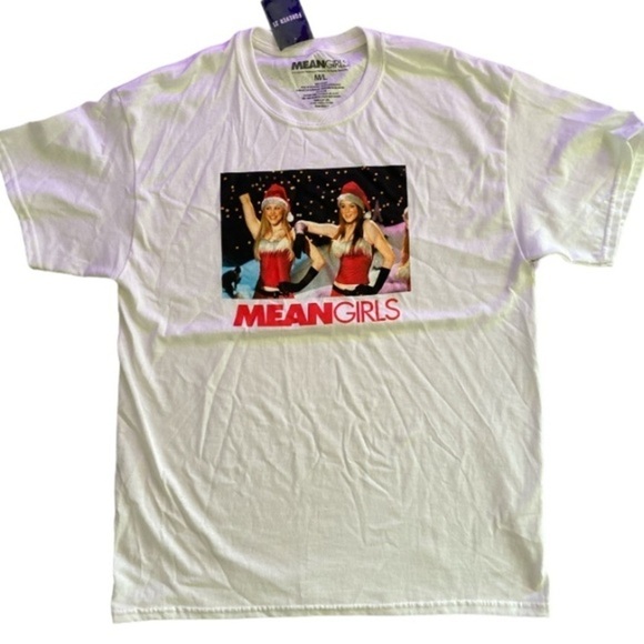 Mean Girls Holiday Graphic White Short Sleeve T-shirt SMALL - Picture 4 of 6